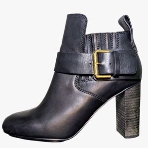 See By Chloe | Cappa Black Leather Ultra High Heel Booties Women's Size 9